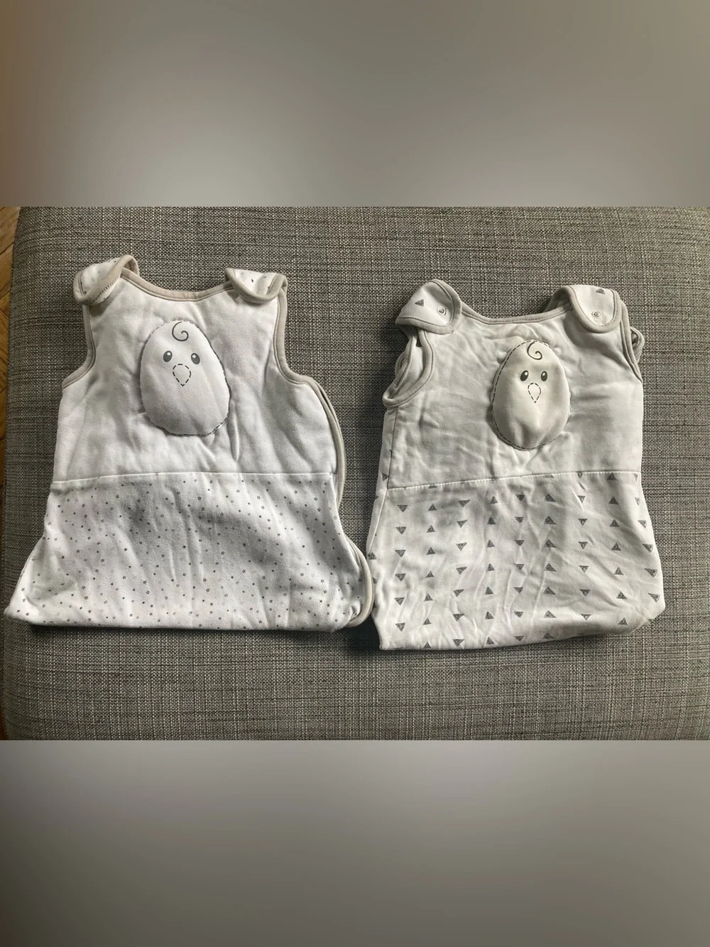 Two Infant Nested Bean Gently Weighted Zen Sleep Sack Classics, 6-15 months